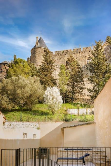 Longue Vie A La Reine - Piscine - Chateau Carcasona Exterior foto