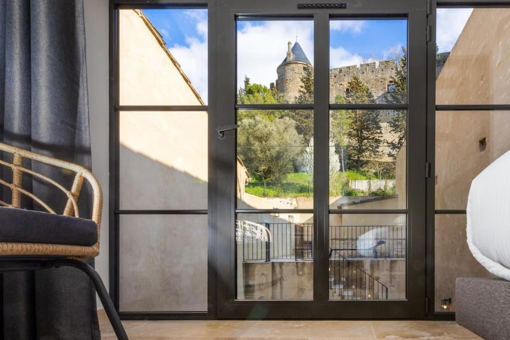 Longue Vie A La Reine - Piscine - Chateau Carcasona Exterior foto